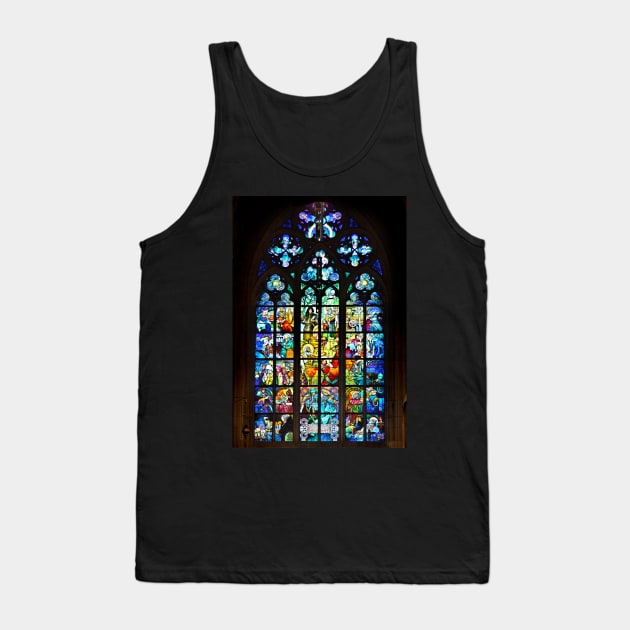 Slavic stained glass window Tank Top by Cretense72